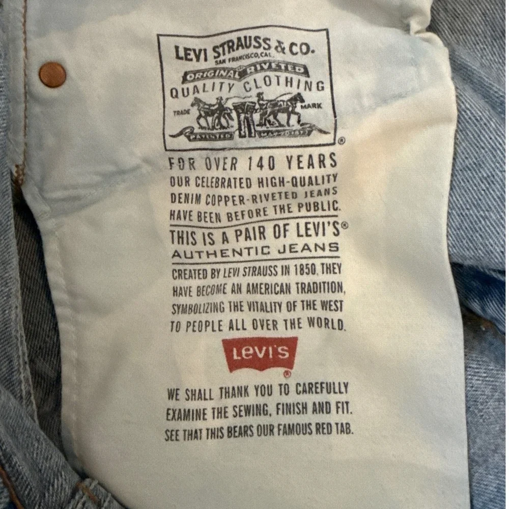Levi's Mens 90s Vintage 550 Blue Denim Jeans Relaxed Fit 38x32 Made in USA Retro